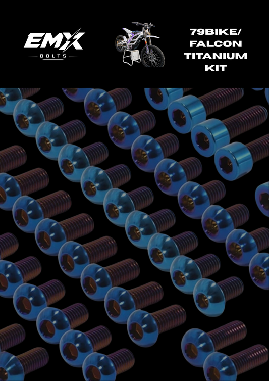 EMXBolts 79/Falcon Bike Titanium Kit